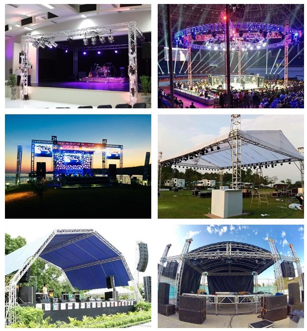 Outdoor 600 Kg Line Array Speaker Truss Fast Connection For Sound System