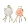 Buy cheap Bridesmaid Artificial Silk Flowers Silk Wrist Corsages OEM ODM from wholesalers