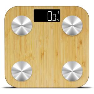Buy cheap Bamboo Platform 180KG 396LB Smart Bluetooth Bathroom Scales from wholesalers