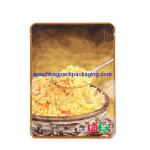 Aluminum stand up retort pouch for meat, retort stand up bags food grade