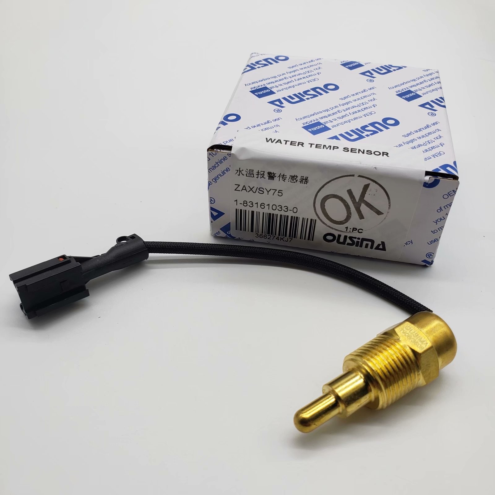 OUSIMSA Engine Parts Sensor 1-83161033-0 Water Temperature Switch 1831610330 For HITACHI Excavator ZAX75 SY75