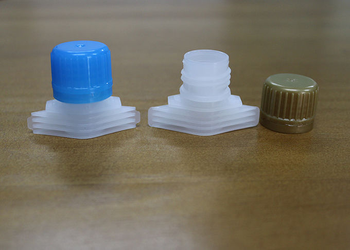 Colorful Plastic Spout Caps With Spout For Baby Food Side Gusset Bag / Nozzle Cover