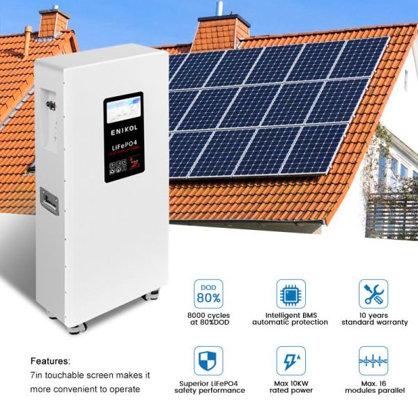 Buy cheap 15KWH Touchable Screen 300AH 51.2V Household Energy Storage Battery With Wheels For Home from wholesalers