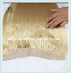 Flip-in Hair extension 8"-26" 613# color Straight Human Hair Brazilian hair
