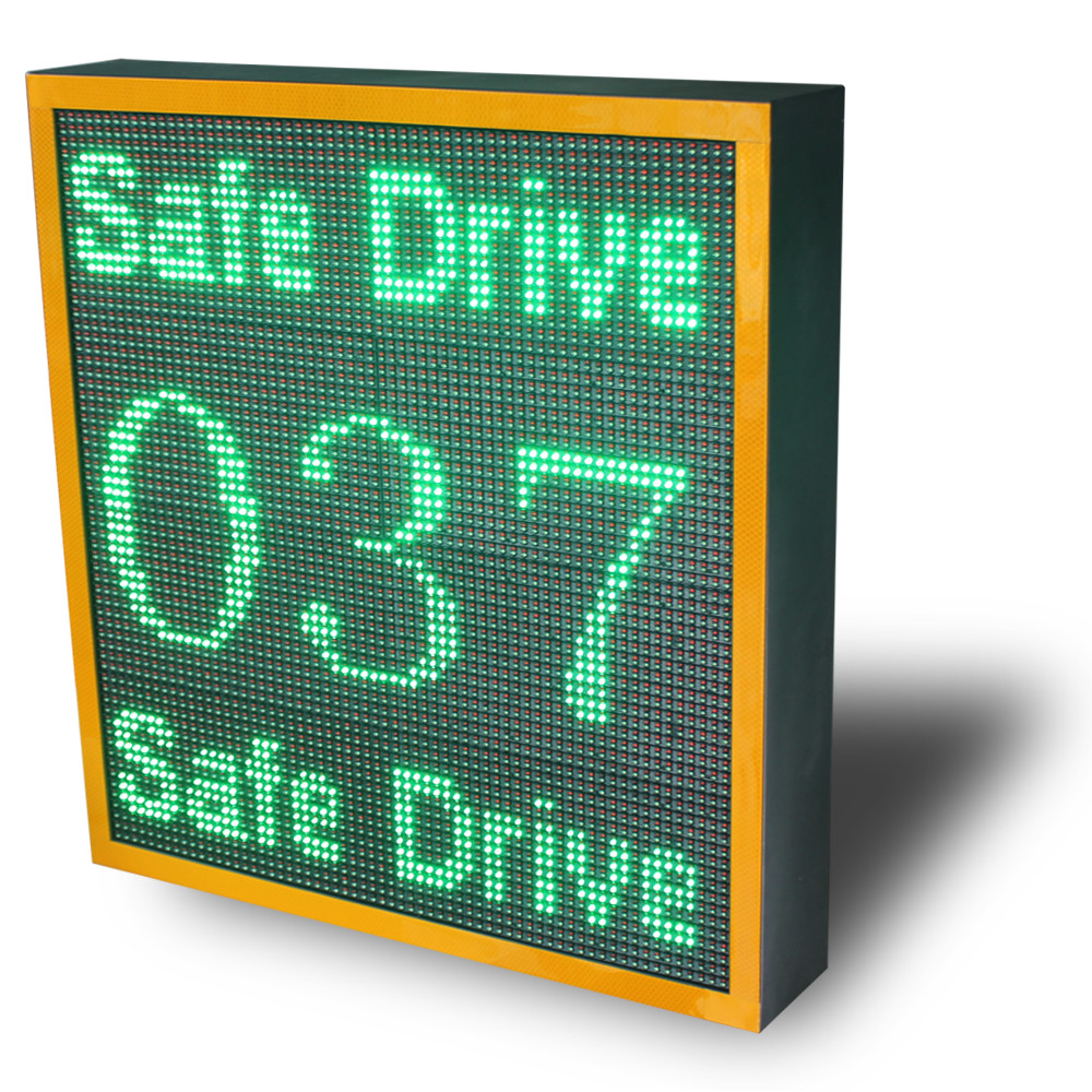 WIFI Connection LPR Traffic Speed Sign With Safe Drive LED Limited Sign