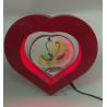 Buy cheap heart shape christmas gift led light magnetic levitation floating photo frame display rack for gift and decor from wholesalers