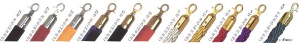 Buy cheap Braided Rope Railing Stand Velvet Fabric With Steel Hook Dia 28/32/38*1500mm from wholesalers