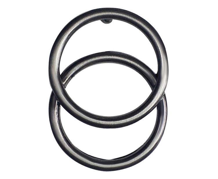 Retro Double Ring Pin Belt Buckles 40MM Popular Style For Women