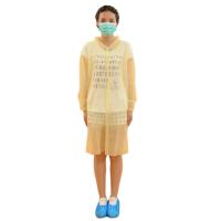 Buy cheap disposable nonwoven medical surgical lab coat collar and cuffs(knitting) product