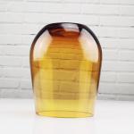 550ml Gradient Yellow Gray Personalised Glass Coffee Mugs Egg Shaped