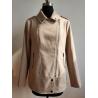 Buy cheap Ladies Melton Jacket / Women'S Zipper Jacket / Beige Color Metal Zipper from wholesalers