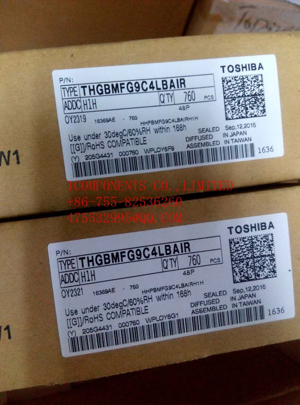 THGBMFG8C2LBAIL KIOXIA Nand Flash Card 32G-byte 3.3V Embedded MMC 153-Pin WFBGA (Alt: THGBMFG8C2LBAIL )