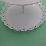 Plastic White 2 3 Tier Cupcake Stand Fruit Plate Cakes For Wedding