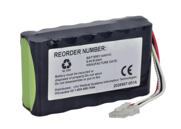 Monitor Rechargeable Battery , 8.4V 8000mAh Battery NI-MH GE DASH2500 DASH 1800