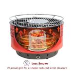 Multifunctional Tabletop Smokeless BBQ Charcoal Lotus Grill Outdoor Cool Camping