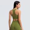 Buy cheap U Collar Yoga Womens Sports Bra Nylon Stitching Mesh Triangle Back from wholesalers