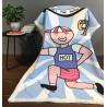 Buy cheap Children Cartoon Printed Plush Flannel Blanket , Warm Sherpa Kids Throw Blanket from wholesalers