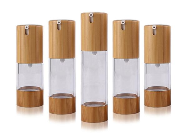 Buy cheap 15ml 30ml Wooden Airless Packaging Serum Bottle from wholesalers
