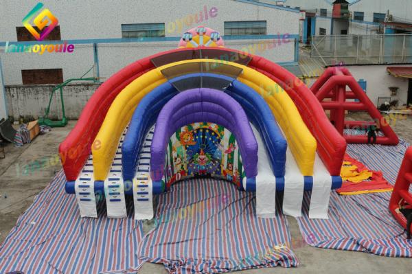 Buy cheap Rainbow Inflatable Slide Park Kids Amusement Park For Advertising / Event from wholesalers