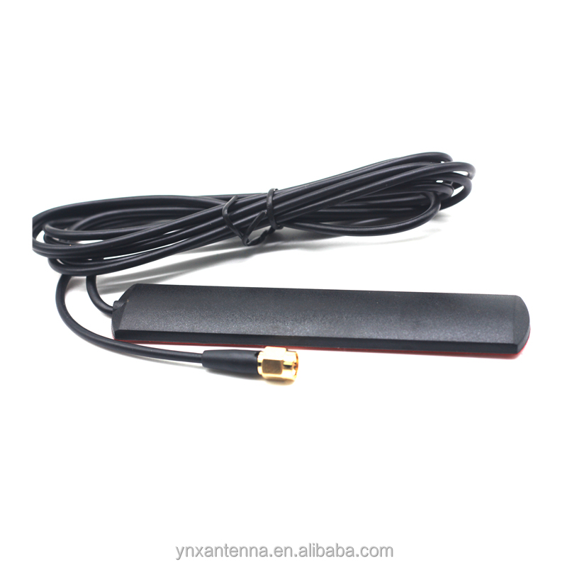 5 dBi Gain Black Radome Adhesive Patch Antenna for 4G LTE 698-2700Mhz Network Coverage