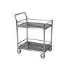 Buy cheap Two Shelves Stainless Steel Medical Dressing Trolley With Pushing Hand from wholesalers