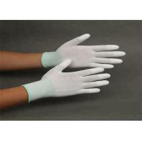 Buy cheap Breathable Static Resistant Gloves , White Safety Hand Work Gloves product
