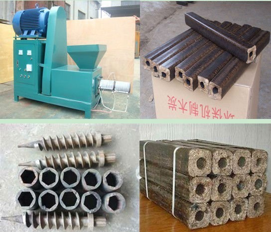 Square Rice Husk 460kg/H Charcoal Briquette Machine