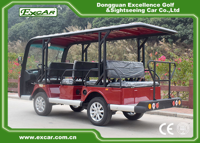EXCAR white 11 Seater 72V Electric Sightseeing Bus With Storage Basket