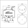 Buy cheap W01-358-9083 Natural Rubber Air Bag Suspension Spring/ 1R12-066 Air Ride Suspension System Spare Parts Alloy Piston from wholesalers