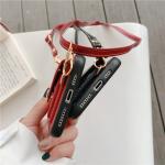 Neck Strap Phone Case , Leather Mobile Cover Adjustable Length Goes With A Card