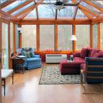 Residence Panoramic Glass Sunroom Terrace Clear Laminated Glass And Aluminum