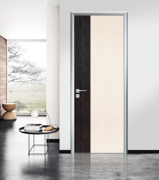 Buy cheap Aluminum frame Single leaf aluminum plain bedroom interior doors from wholesalers