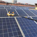 High Pressure Cleaning Retractable Outdoor Rotating Brush for Solar Panel