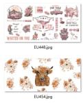 OEM UV Cup Wraps UV 3D Transfer Labels 9.3*4.1 Inches