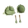 Buy cheap Dinosaur Shape Silicone Eating Utensils Set Dishes Customized For Baby Feeding from wholesalers