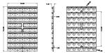 PC LED Stadium Lighting with 3030 Chips 54 leds lens , plastic led optic for