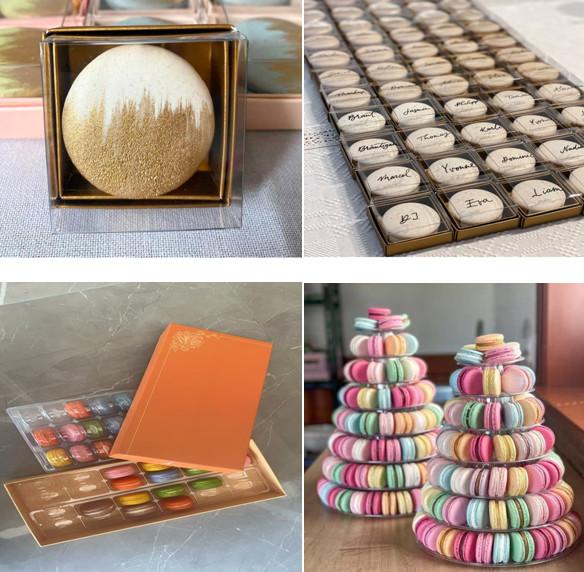 Buy cheap OEM One-Grain Plastic tower Macaron Tray Macaron Display Rack Supply from wholesalers