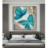 Buy cheap Butterfly Art Oil Paintings Colorful Animal Canvas Modern Style 80 X 80 Cm from wholesalers