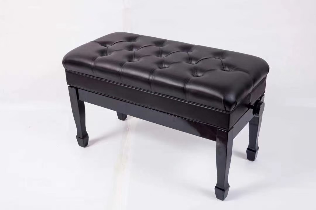 New Style Fashion Design Keyboard Bench Manufacturer With hot sale iron and wood bench piano with Leather surface fold