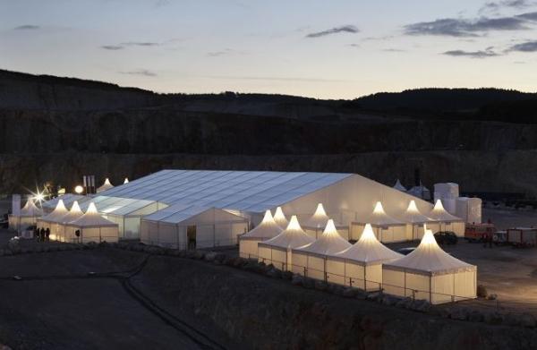 Quality Big PVC Aluminium Pagoda Wedding Event Tents With Luxury Desorations And Lights for sale