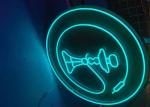 Garden Neon sign Blue color billboard lighting pattern Interior Decorating