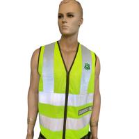 Buy cheap Fluorescent Yellow Safety Vest with High Visibility Reflective Strips product