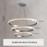 Buy cheap Silver Crystal Chandelier For Living Dining Room Luxury Ring Staircase pendant lighting for dining room(WH-CY-192) from wholesalers