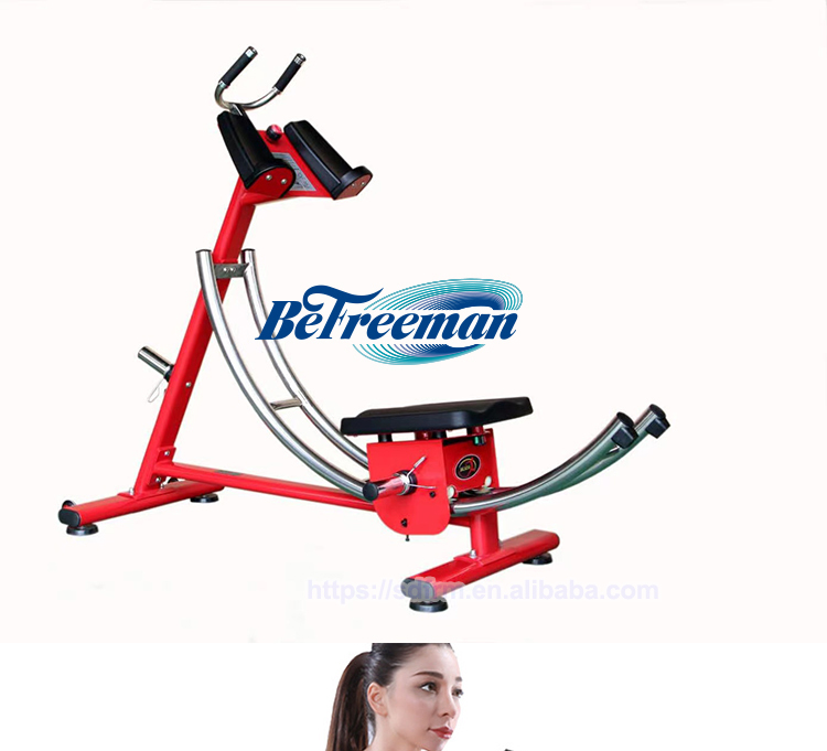 Home Gym Ab Coaster Crunch Machine Seated Abdominal Fitness Exercise Muscle