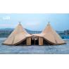 Buy cheap Canvas Outdoor Large Tipi Tent For Glamping 20-120 People from wholesalers