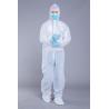 Buy cheap Non Woven Elastic Hood 35GSM Disposable White Overalls from wholesalers