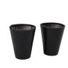 Buy cheap Large outdoor vertical round garden planters black metal flower pot from wholesalers