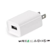 Buy cheap White / Black Single Usb Wall Charger 5V 1A US Travel Portable Charger product