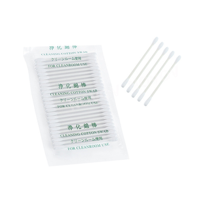 Cleanroom Lint Free White Cotton Buds Cleaning Pointed Cotton Swabs