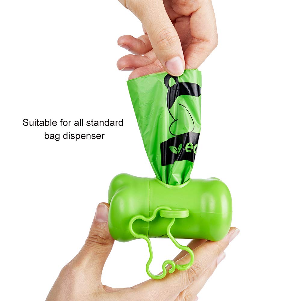 100% Biodegradable Products for Dogs Pet Disposable Doggie Waste Poop Bag with Holder